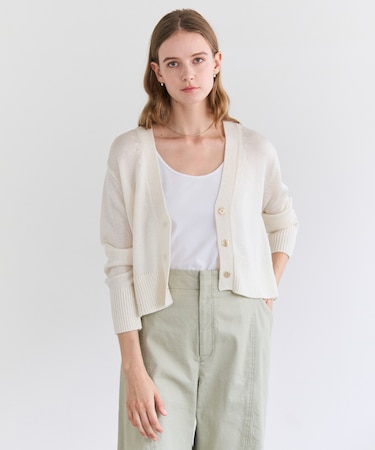 SPESSARTINE / Vネッククロップドカーディガン