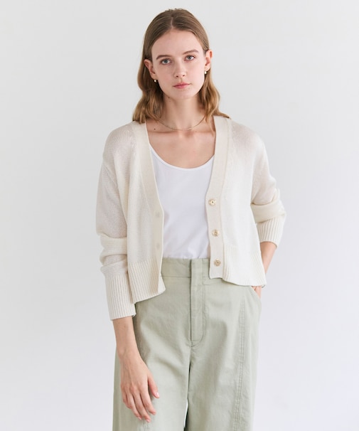 SPESSARTINE / Vネッククロップドカーディガン