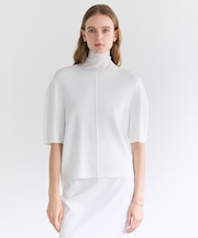 LAURA / ドライタッチ ストレッチショートスリーブニット