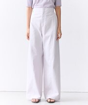 PREHNA / コットンツイル カービーシームワイドパンツ