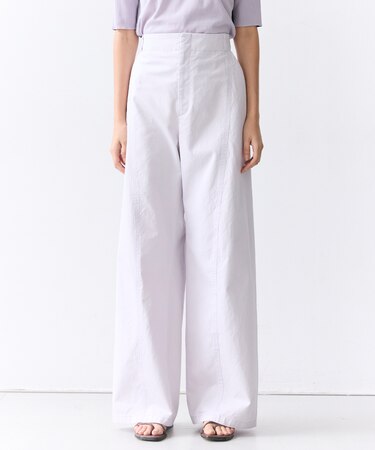 PREHNA / コットンツイル カービーシームワイドパンツ