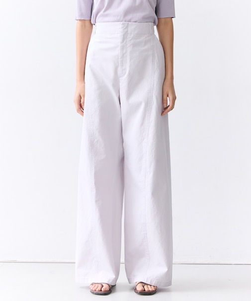 PREHNA / コットンツイル カービーシームワイドパンツ