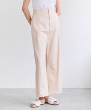 PREHNA / コットンツイル カービーシームワイドパンツ
