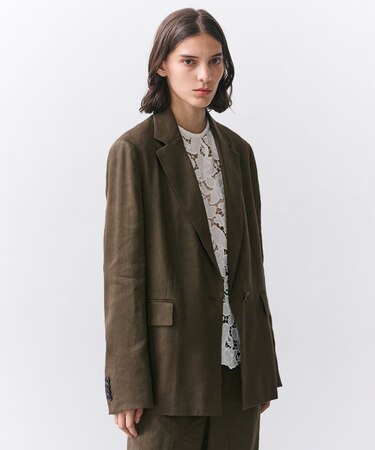 MICA / リネンブレンドテーラードジャケット