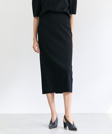 LAURA / ドライタッチ ストレッチニットスカート