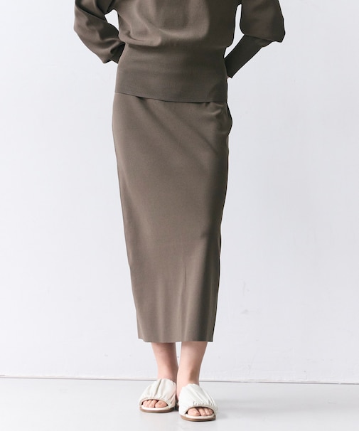 LAURA / ドライタッチ ストレッチニットスカート