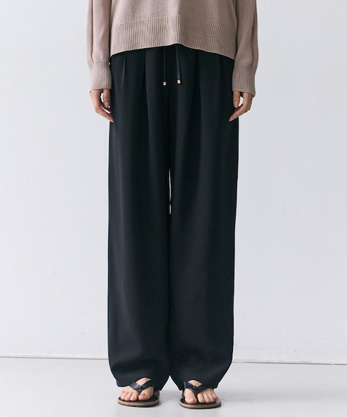 RUE / ドライタッチイージーセミワイドパンツ