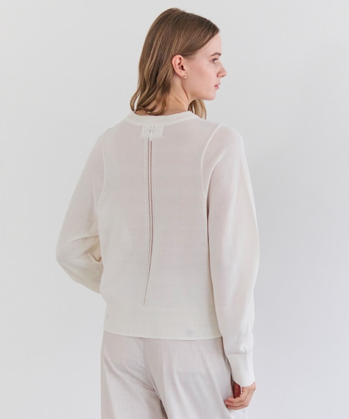 ARSENOPY / コットンドライタッチクルーネックニット