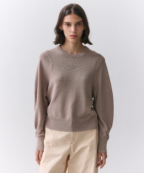 ARSENOPY / コットンドライタッチクルーネックニット