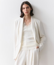 【VERY NaVY掲載】GYPSUM / シルキータッチ ショールカラージャケット