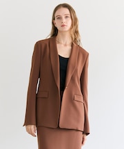 【VERY NaVY掲載】GYPSUM / シルキータッチ ショールカラージャケット