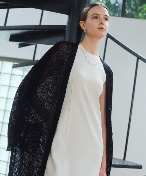 LABRADO / ダーツニット ロングワンピース