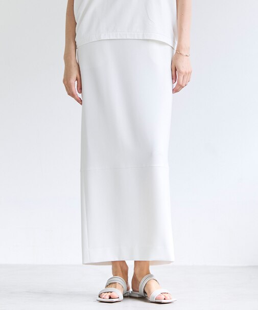 【VERY NaVY掲載】GYPSUM / シルキータッチ  Iラインロングスカート
