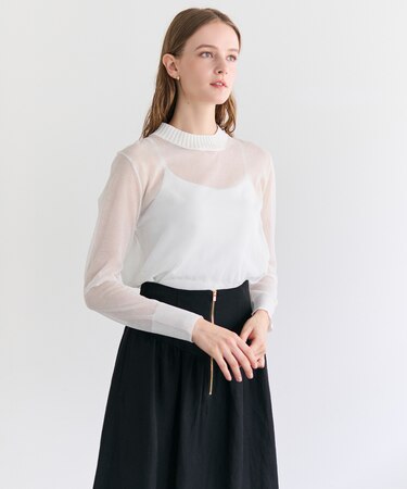 PYRRHOT / シアーコンビ バックスリットプルオーバー