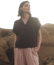 NADIA / ストレッチ スキッパーニット