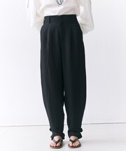 BERNARD / リネン混 ヘムタグ 2WAYパンツ