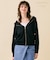MONSTERA / ストレッチ フーデットニット