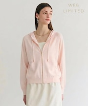 MONSTERA / ストレッチ フーデットニット