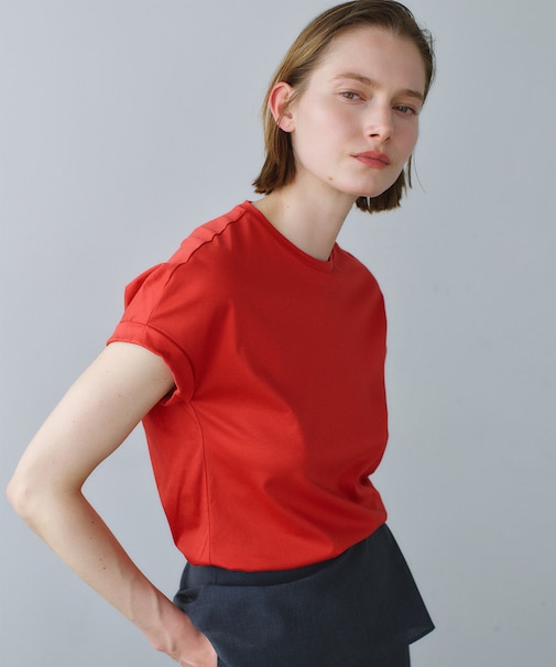 BORNA / コットンスムースTシャツ