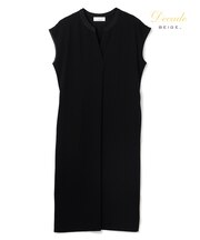 【セットアップ対応】CINDY / 配色ネック フレンチドレス