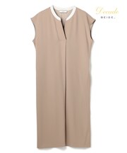 【セットアップ対応】CINDY / 配色ネック フレンチドレス