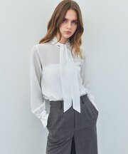 STOW / スカーフボウタイブラウス
