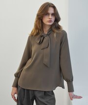 STOW / スカーフボウタイブラウス