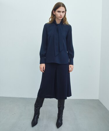 STOW / スカーフボウタイブラウス