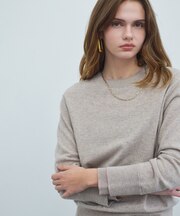 POMPE / ウールカシミヤ レイヤードニット