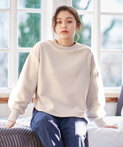 【洗える】フェミニン裏毛 スウェット