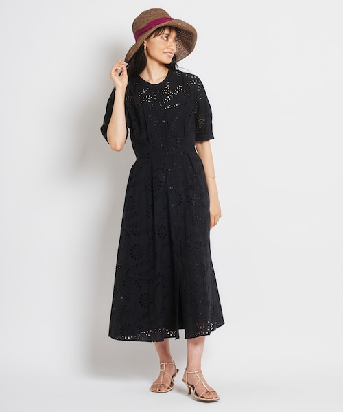美品❇︎イエナラブークル カットワークレースワンピース 定価2.9万 綿100% IENA（イエナ）の「《予約》IENA LA BOUCLE カットワークレース
