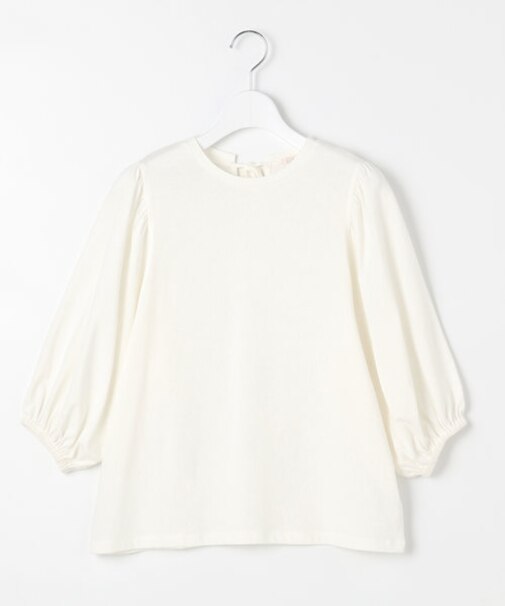 【UVケア】バックリボンボリュームスリーブ Tシャツ