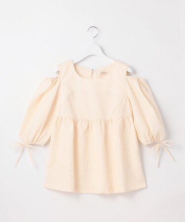 【洗える】フクレジャガードチュニック ブラウス