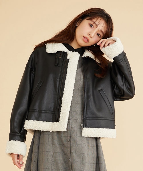 プライドジャケット３８サイズ ほぼ新品ですぺこ様依頼品 古畑星夏さん着用】ボアフライト ジャケット｜フェルゥの通販｜&mall