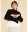 【洗える】ラッフルレイヤード ニット