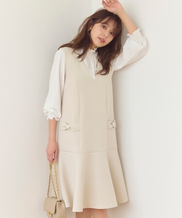 【新型・洗える】リボンデザイン ダンボールワンピース