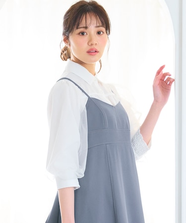 【大好評につき追加生産決定！】袖チュールブラウス