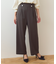 【洗える】ウエストタックワイドパンツ