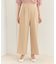 【洗える】ウエストタックワイドパンツ