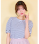 【洗える】パフスリーブリボン Tシャツ