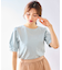 【洗える】パフスリーブリボン Tシャツ