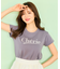 【洗える】レタードプリントコンパクト Tシャツ