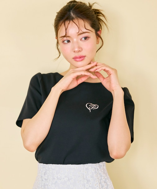 【洗える】ワンポイント刺繍Tシャツ
