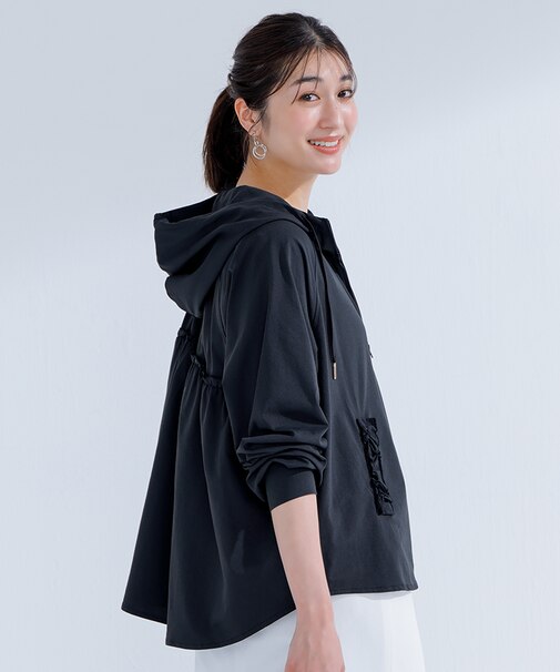 【追加生産決定！ 接触冷感・UVカット・吸水速乾】ラッシュガードフリル パーカー