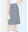 【洗える】リボンポケット付きIライン スカート