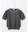 【洗える】ビジューネックレスニット