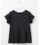 【汗ジミが目立たない】フリル袖ペプラムデザインTシャツ