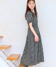 【洗える】サマープリント ワンピース