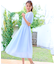【洗える】ギャザーデザインパフスリーブワンピース