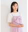 【汗ジミが目立たない・洗える】チュール袖パフスリーブ Tシャツ